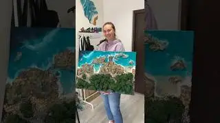 Аукцион картины ,скоро итоги ❤️ #смолаэпоксидная #смола #картины #картиныназаказ #море #эпоксидка