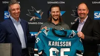 San Jose Sharks introduce Erik Karlsson