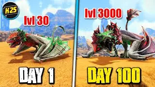 I Survived 100 Days of HARDCORE ARK, Except it gets Progressively Harder😬
