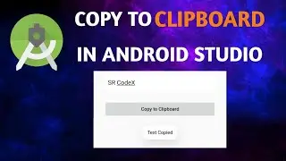 How to add Copy text to Clipboard in Android Studio || Simple Copy Text || SR CodeX