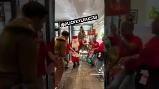 dougie b gets sturdy with Santa Claus 🎅😭😂, thoughts ? 💭 