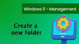 Create a new folder on desktop - Windows 11 #windows11