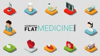 3D Isometric Flat Icons Pack