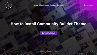 SIRENA - How to install Community Builder Template