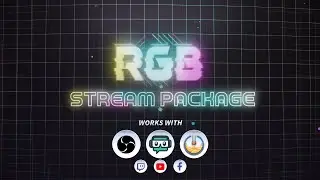 Twitch Animated Overlay Pack - RGB 2021