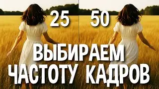 Как выбрать ЧАСТОТУ КАДРОВ для съёмки видео