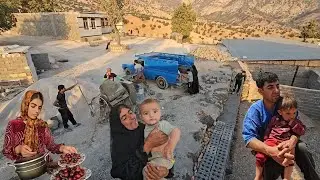 🏡 Two Worlds of Village & Nomadic Life | Bread, Family & Building 🤝