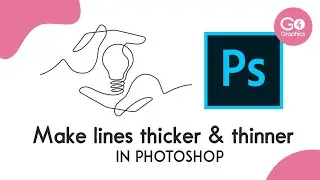 Make lines thicker & thinner in Photoshop - Quick fix for line art