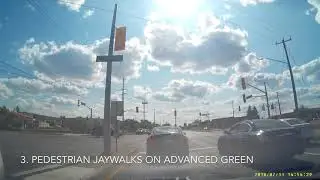Littering, Illegal Turns, Jaywalking, and Not Paying Attention in Kitchener