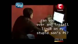 Mom forced her windows loving kid to install linux