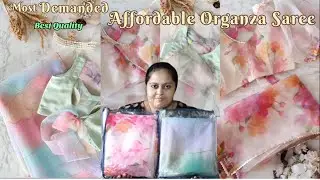 Wedding Wear Haul l Organza Saree Review l  Party wear saree Review l Saree Collection 2022
