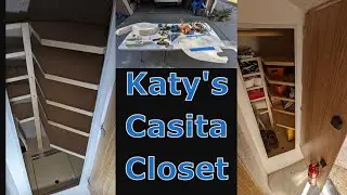 Katy's casita closet installation.