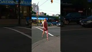 Male to female Crossdresser shows off NEW Dress and High Heels