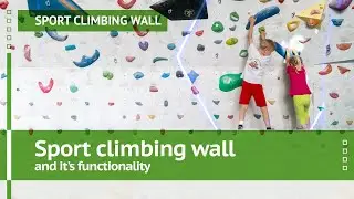 Sport climbing wall for physical skills improvement on a professional level.