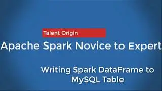Writing Spark DataFrame to MySQL Table
