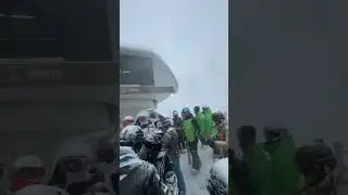 Катание в горах Красной Поляны в снегопад выглядит так 😳