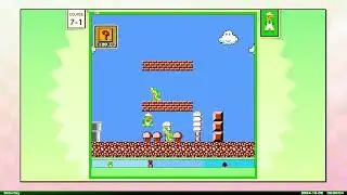 [Super Mario Bros. 35 (v1.0.2)] Trampoline Curiosities (Low-Gravity Jump glitch)