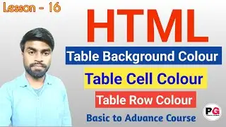 Table Background Color in HTML || Table Background Color Cell Color Table Row Color set in html