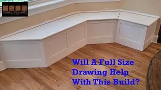 A Full Size Drawing Makes This Banquette Build Easier