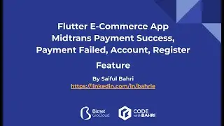 FIC6 Meet 9 : Flutter E-Commerce App Mintrans Payment Success,Payment Failed, Account, Register