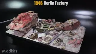 Bombed factory- Germany 1946 What-if Diorama- 1/72