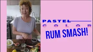 Pastel Color Ripples Cocktail: Pastel Color Rum Smash!