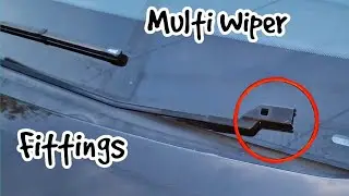 Car Windshield wiper Changing With Multiple Fittings