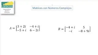 Multiplicación de Matrices con Números Complejos