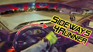 Sideways morning : 4runner is a drifting machine !!!!