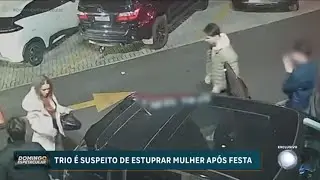 Three young men are suspected of raping an intoxicated woman after a party in Paraná.