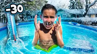 Мұздай БАССЕЙННЕН КІМ ЕҢ СОҢҒЫ ШЫҒАДЫ, Соған 10.000тг беремін🤩| ЧЕЛЛЕНДЖ| Әділет ұта алады ма?!
