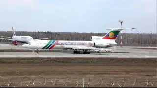Ту-154М Авиалинии Дагестана взлёт / Tu-154M Daghestan Airlines take off