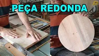 Como cortar peça REDONDA  na serra de bancada #serra #dewalt #marcenariacria