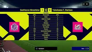 Sanfrecce vs Marinos
