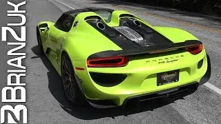 Acid Yellow Porsche 918 Spyder