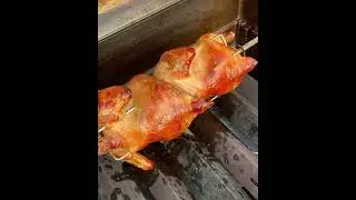 Курица на ветриле сочная.