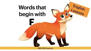 Words that begin with Letter F #englishvocabulary #esl #englishlearning