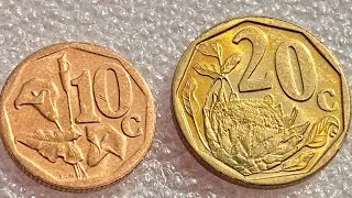Series 13. Defect coin South Africa 10 20 cents, 2007 2012
