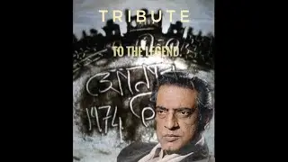 A small tribute to our legend Satyajit Ray through sand art
