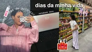 comprinhas de autocuidado e dias da minha vida | shopping, notebook novo, facul e comprinhas