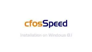 cFosSpeed 9.60 - Installation on Windows 8.1