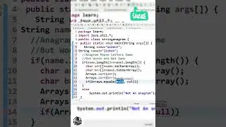 🤟😎 Anagram 😲 in java program 