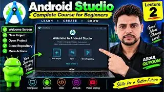 Android Studio Welcome Screen Explained | Complete Android Course #2