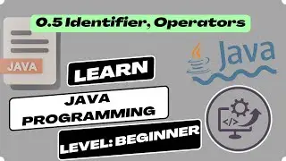 0.5 Java Tutorial: Identifiers, Naming Conventions, Operators in Java | CodingCEO