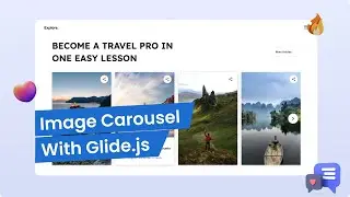 Create A Card Carousel With HTML, CSS And Glide.js | Web Design | Speed Code
