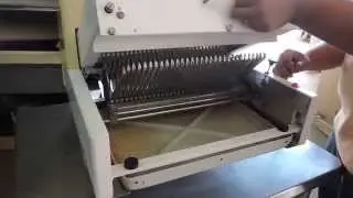 A1Equipment Berkel counter top bread slicer working in our warehouse in Miami,FL