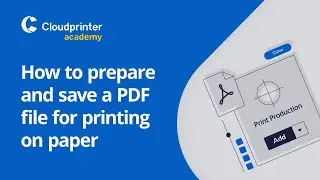 How to prepare and save a PDF file for printing on paper