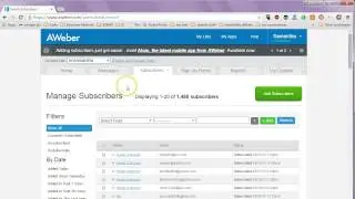 How to download email list from aweber