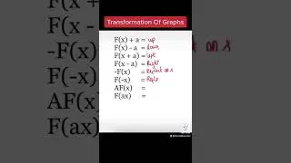 Transformation Of Graphs