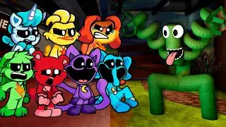 Smiling Critters Vs Green Friday Night Funkin' [FNF Mod] Poppy Playtime x Rainbow Friends